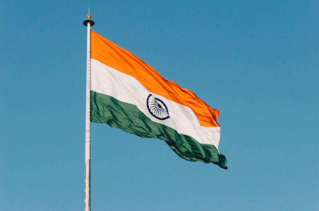 インドの国旗のイメージ